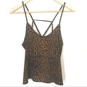 Audrey 3+1 Animal Print Crop Size S Strap Detail